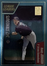 2001 Topps League Leaders Foil Randy Johnson Pedro Martinez HOF #399 NMMT