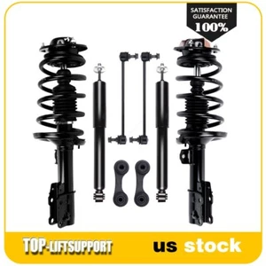 For 2008-2012 Chevrolet Malibu Complete Front Struts Rear Shocks Sway Bar Links - Picture 1 of 12
