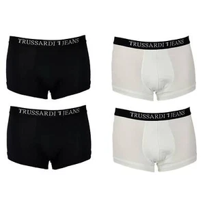 Trussardi due boxer uomo in cotone elasticizzato con elastico esterno firmato - Foto 1 di 2