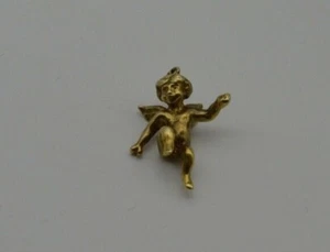 14k VINTAGE GOLD ANGEL PENDANT (CH704) - Picture 1 of 6
