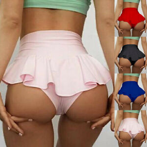^Damen Minirock Plissiert Sexy Kurz Cosplay Verkleidung Shorts Sommer UK # E