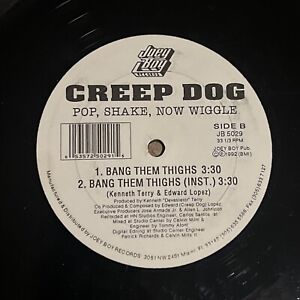 NM 1992 Joey Boy Records Creep Dog Pop Shake Now Wiggle 12" Single Rap LP Album