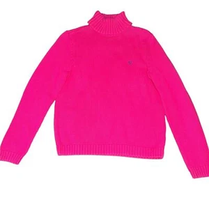 Vintage Lauren Ralph Lauren Rollkragenpullover Damen Medium Rosa Strick - Bild 1 von 4