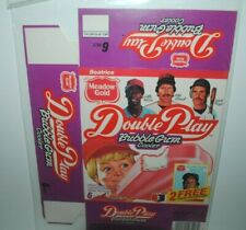 1986 Meadow Gold Double Play Bubble Gum Cooler box, flattened, baseball stars