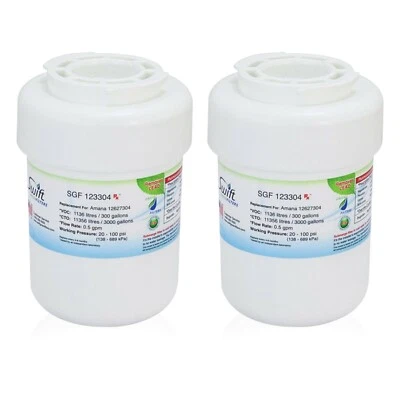 Swift Green SGF-123304 Rx Fits for Amana 1252704,EFF-6021A Water Filter (2 pack) - Image 1 of 4