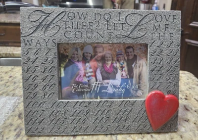 Marco Colección The Faith 6x4 4x6 Corazón de Piedra "¿Cómo te amo?" Foto 1 de 3
