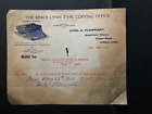 1910 King's Lynn Type Copying Office Empire Standard Illustrated Invoice Advice