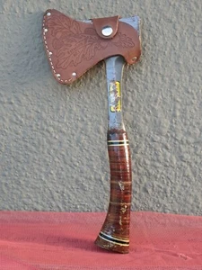 Vintage No 1 Estwing Axe Hatchet With Original Leather Sheath - USA - Picture 1 of 12