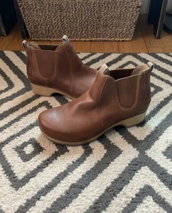 Dansko Becka Tan Oiled Pull Up Boot 41 $180 - Picture 1 of 14