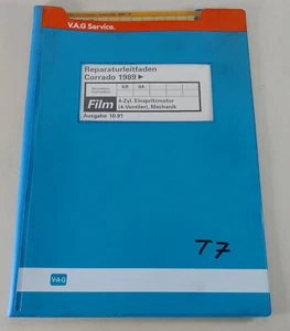 Manual de Taller Microfich VW Corrado 4 Cil. Motor Inyección 4 Válvulas 1991 - Imagen 1 de 2