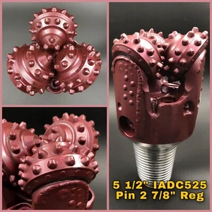 5 1/2" IADC525 HDD Sealed Bearing Tricone Drill Bits - Picture 1 of 5