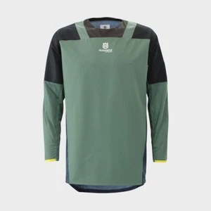 Husqvarna Gotland Jersey Olive Green - Adult Sizing - Picture 1 of 2