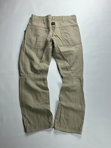 Vintage G-Star Elwood Shortcut Pants 90s Beige Utility Workwear 33x32 - Picture 1 of 9