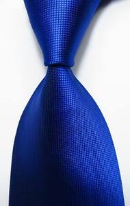 New Classic Blue Checks JACQUARD WOVEN 100% Silk Men's Tie Necktie