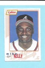 Rare 1995 Lykes Perforated Atlanta Braves Mike Kelly