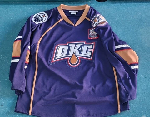Oklahoma City BARONS Hockey Jersey  2XL Edmonton Oilers 2012-13 OKC Belknap Cover
