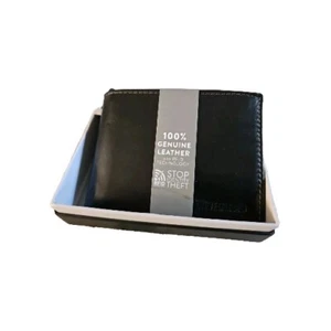 Steve Madden Genuine Leather Men’s Passcase Wallet - Dark Brown RFID Technology - Picture 1 of 7
