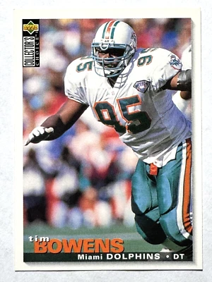 TIM BOWENS Miami Dolphins 1995 Upper Deck Collector's Choice Football Card #249 - Image 1 of 2