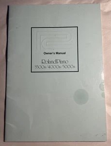 VINTAGE ROLAND PIANO OWNER'S MANUAL 3500 4000 5000 1988 RARE - Picture 1 of 20