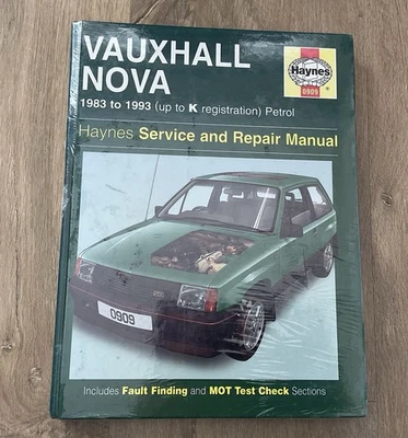 VAUXHALL NOVA 1983-1993 HAYNES WORKSHOP MANUAL New Sealed  - Image 1 of 4