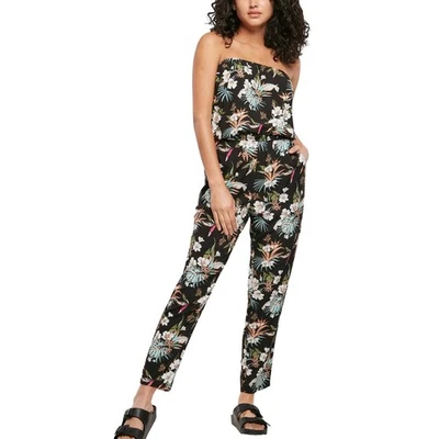 Urban Classics Ladies - Bandeau Jumpsuit Overall tropical - - Bild 1 von 4
