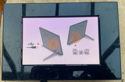 Sony Digital Photo Frame DPF-E72N S-Frame Clock, Date, Calendar - Image 1 of 4