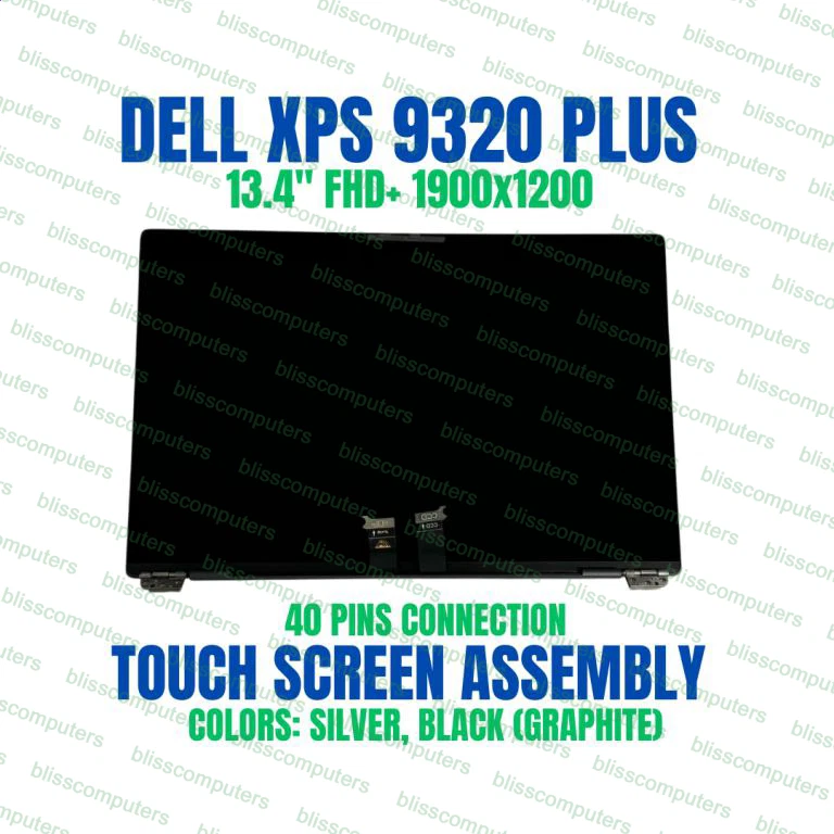 Assemblaggio Schermo LCD Dell XPS 13 Plus 9320 – Touch FHD+ Completo Cerniere W1CGX VNRJ0