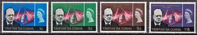 TRISTAN DA CUNHA: 1966 SC#89-92 MNH Churchill Memorial Issue AP3990 Foto 1 de 2