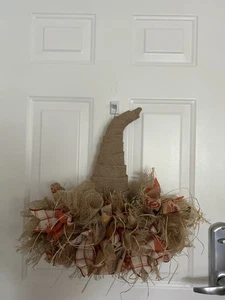 Scarecrow Hat Fall Door Decor - Picture 1 of 3