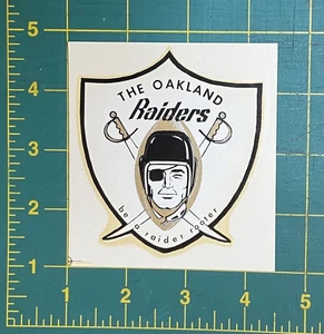 Vintage 1960-1961 Oakland RAIDERS AFL FOOTBALL TEAM Aufkleber Raider Rooter Calif. - Bild 1 von 4