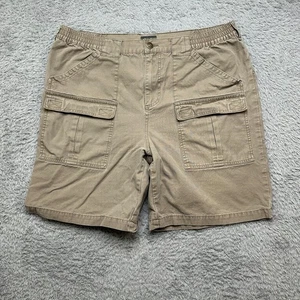Cabela's Cargo Short Mens 38 Gray Outdoor Hiking 100% Cotton Elastic Waist - Picture 1 of 10