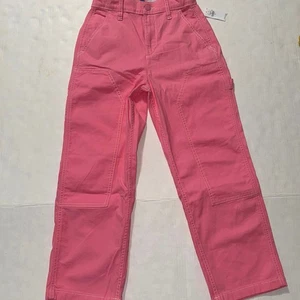 Old Navy Girls 10 Carpenter Pants Loose High Waisted School Everyday Lightweight - Picture 1 of 13