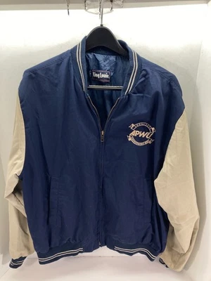 Chaqueta King Louie American Postal Workers Union Para Hombre L Azul Tostado Cremallera Completa De Colección Foto 1 de 4
