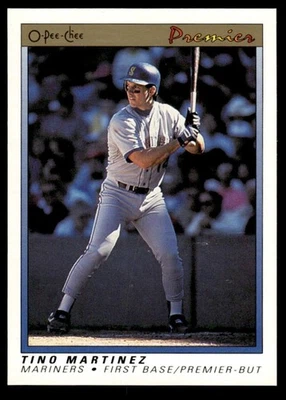 1991 O-Pee-Chee Baseball Premier Tino Martinez #76 Seattle Mariners - Image 1 of 4