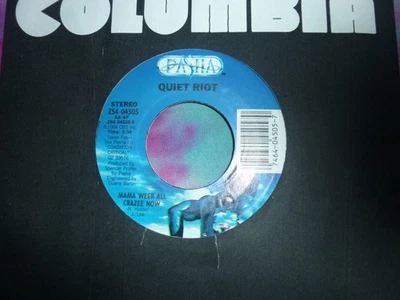 QUIET RIOT Mama Weer All Crazee Now 45 RPM 7" 1984 Hard Rock Slade Cover VG+ - Image 1 of 2