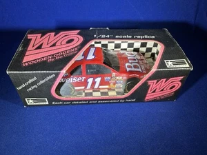 NOS Wooden-Oodens NASCAR #11 Bill Elliott Budweiser Ford 1/24 scale SEALED - Picture 1 of 12