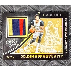2015 A.D. Panini Negro Oro Dorado Oportunidad/25 Parche Reliquias con Pelo *Leer - Imagen 1 de 6