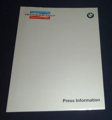 1996 Pete Halsmer Matthew Cohen Prototype Technology Group Inc. BMW Press Kit - Image 1 of 3