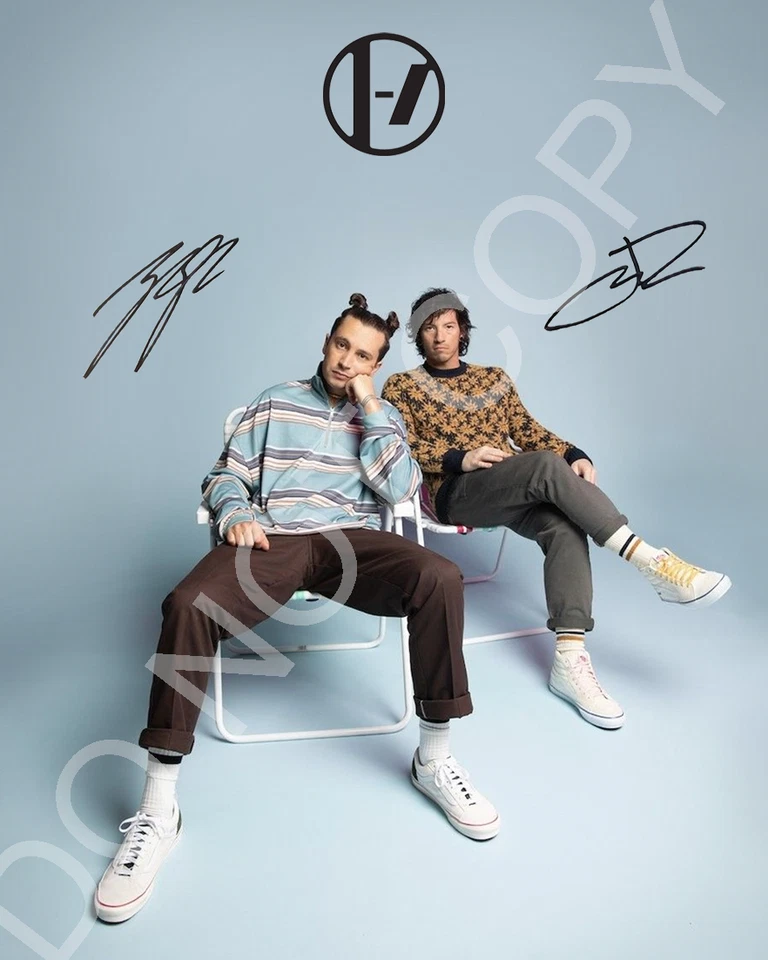 21 PILOTS SIGNED AUTOGRAPHED REPRINT 8X10 11X17 13X19 POSTER PHOTO FAN GIFT TOUR - Image 1 of 1