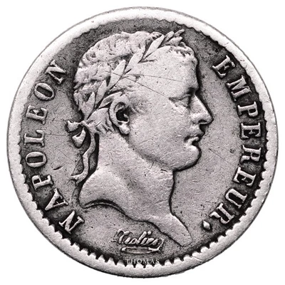 Moneda Francia - Napoleón I - Medio Franco 1808 MA Marsella Foto 1 de 2