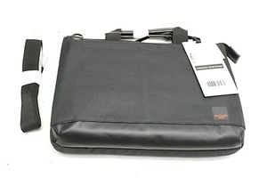 Knomo London Shoreditch Top Zip 12-Inch. Tablet/Laptop Slim Brief Case - Black - Picture 1 of 8