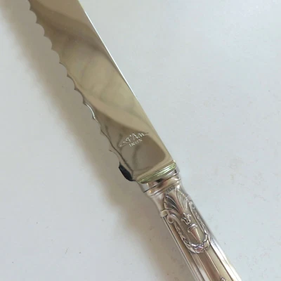 COUTEAU A PAIN SFAM SANS GENE EMPIRE couvert de service métal argenté NEUF - Photo 1/4