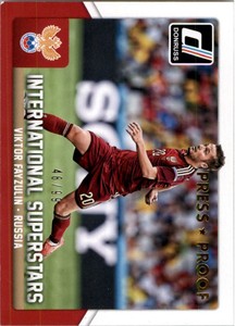 2015 Donruss International Superstars Press Proof Gold #87 Viktor Fayzulin /99