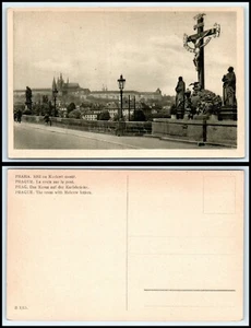 CZECH REPUBLIC Postcard - Prague, The Cross With Hebrew Letters H38 - Picture 1 of 1