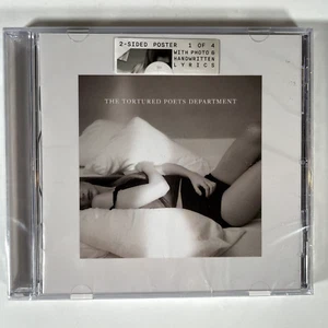 TAYLOR SWIFT  The Tortured Poets Department CD with Poster NEW & SEALED - Foto 1 di 2