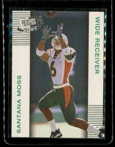 2001 PRESS PASS SE College Football Card #24 SANTANA MOSS Miami Hurricanes - Image 1 of 2