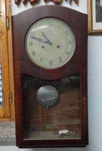 Junghans Orologio A Pendolo Anni '40 Art Decò DA RESTAURARE - Foto 1 di 6