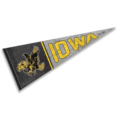 University of Iowa Throwback Vintage Full Size Pennant Cover
