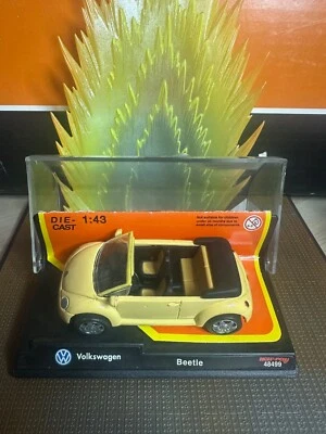 Nuevo Ray Volkswagen Bug Beetle Convertible VW Bug Escala 1/43 LEER DESCRIPCIÓN EE. UU. Foto 1 de 4