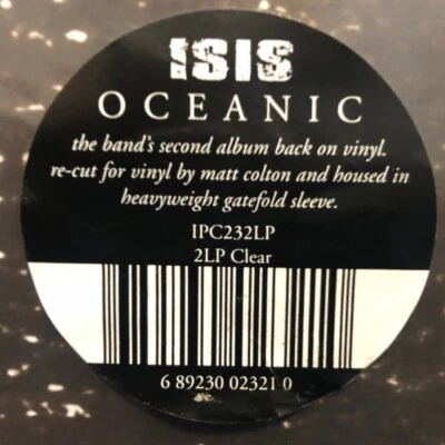 ISIS - Oceanic - 2 x LP CLEAR Colored Vinyl Album - LIMITED - SEALED NEW RECORD - Image 1 of 2
